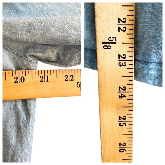 Levi,s cotton chambray lace front top, size S - Picture 10 of 13